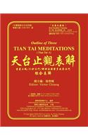 Outline of Three Tian Tai Meditations