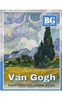 Beautiful Grayscale Van Gogh Paintings Coloring Book