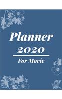 Planner 2020 for Movie: Pretty Simple Planner - 2020 Planner (8.5&#8242; x 11&#8242; ), 128 pages