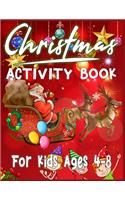 Christmas Activity Book For Kids Ages 4-8
