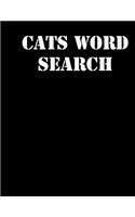 Cats word search: large print puzzle book.8,5x11, matte cover,39 Large Print Challenging Puzzles Book for kids ages 6-8 and Book for adults also, with solution