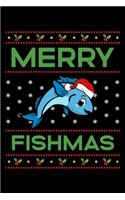 Merry Fishmas: Fishing Christmas Notebook to Write in, 6x9, Lined, 120 Pages Journal