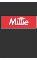 Millie: Millie Planner Calendar Notebook Journal, Personal Named Firstname Or Surname For Someone Called Millie For Christmas Or Birthdays This Makes The Pe