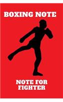 Boxing Note Thai Journal Boxing Movements Notebook for Men Tb-05
