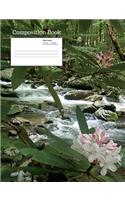 Stream Flowers Composition Notebook, Wide Ruled
