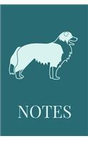 Notes: College Lined Notebook For Border Collie Lovers, Great For Dog Mom's And Parents, Kids, Students