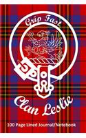 Clan Leslie 100 Page Lined Journal/Notebook