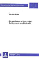 Dimensionen der Integration bei kooperativem Unterricht