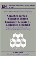 Sprachen Lernen - Sprachen Lehren- Language Learning - Language Teaching