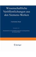 Wissenschaftliche Veröffentlichungen Aus Den Siemens-Werken