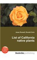 List of California Native Plants