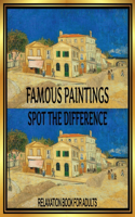 Famous Paintings, Spot the Difference Relaxation, Book for Adults