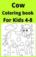 Cow Coloring book For Kids 4-8