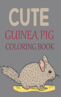 Cute Guinea Pig Coloring Book