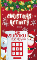 Christmas Activity Book 320 sudoku for Kids Ages 6 & Up