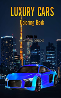 Luxury cars coloring book