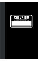 Checking Account Transaction log
