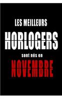 Les Meilleurs Horlogers sont nés en Novembre carnet de notes