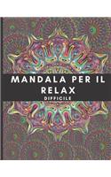 Mandala per il relax difficile: color Mandala schema per adulti, mandala, fiori, disegni, Mandala per rilassarsi, grande regalo per bambini, Design meno stressante