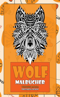 Malbücher - Stressabbau-Designs - Tierisches Mandala - Wolf