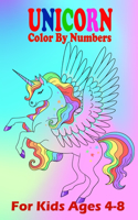 Unicorn Color By Numbers For Kids Ages 4-8