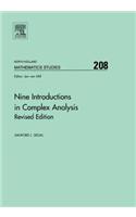 Nine Introductions in Complex Analysis - Revised Edition
