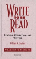 Write to be Read Teacher's manual