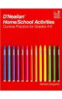 D'Nealian Handwriting Home/School Activities, Cursive Grades 4 Through 6