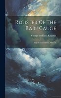Register Of The Rain Gauge