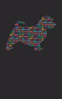 Norfolk Terrier Notebook 'Word Cloud' - Gift for Norfolk Terrier Lovers - Norfolk Terrier Journal
