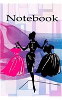 Notebook: Beautiful Notebook Journal for Fashion Lovers Designers Women Who Love Shopping Book Blank Lined Pages for Writing Composition Notepad to Write Thou