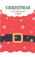 Christmas Card Address Book: Christmas Card List Address with Tabs A - Z Organizer & Tracker Record Book for Holiday Cards You Send and Receive