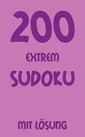 200 extrem Sudoku mit Lösung