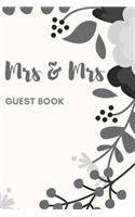 Mrs & Mrs Guest Book