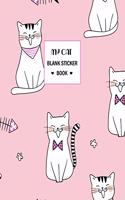 My Cat Blank Sticker Book: Sticker Journal for Kids 8.5x11 Large Size 100 Pages