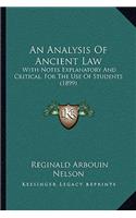 Analysis Of Ancient Law