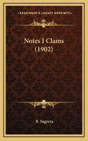 Notes I Clams (1902)