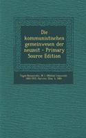 Die Kommunistischen Gemeinwesen Der Neuzeit