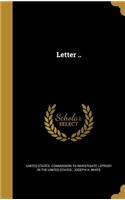Letter ..