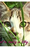 I'm Really a Kitty Journal/Diary/Lined Notebook