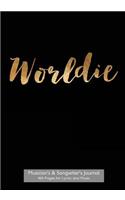 Musician's and Songwriter's Journal 160 pages for Lyrics & Music (Guitar Version)