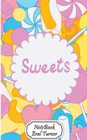 Notebook Journal Dot-Grid, Graph, Lined, Blank No Lined: Sweets