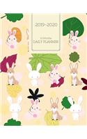 Planner July 2019- June 2020 Rabbit Bunny Monthly Weekly Daily Calendar