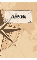 Cambodia: Ruled Travel Diary Notebook or Journey Journal - Lined Trip Pocketbook for Men and Women with Lines