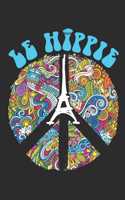 Le Hippie: Hippie Journal, Blank Paperback Notebook, 150 pages, college ruled