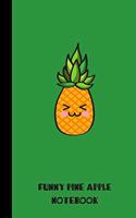 funny pine apple notebook