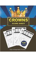 5 Crowns Score Sheet