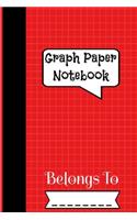 Graph Paper Notebook Belongs To