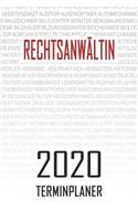 Rechtsanwältin - 2020 Terminplaner