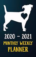 2020 2021 Monthly Weekly Planner: Russell Terrier Puppy Dog 2020 2021 Monthly Weekly Daily Planner Calendar Schedule Organizer Appointment Journal Notebook For Russell Terrier Dog Ow